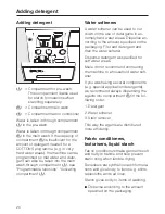 Preview for 20 page of Miele W 864 Operating Manual