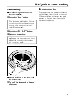 Preview for 13 page of Miele W 906 Operating Instructions Manual