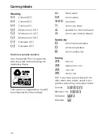 Preview for 22 page of Miele W 906 Operating Instructions Manual