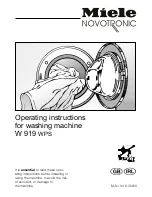 Preview for 1 page of Miele W 919 WPS Operating Instructions Manual