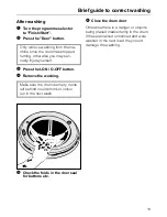 Preview for 13 page of Miele W 919 WPS Operating Instructions Manual