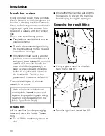 Preview for 36 page of Miele W 919 WPS Operating Instructions Manual