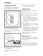 Preview for 38 page of Miele W 919 WPS Operating Instructions Manual