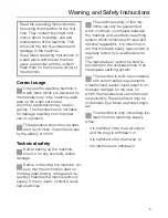 Preview for 5 page of Miele W 930i Operating Instructions Manual