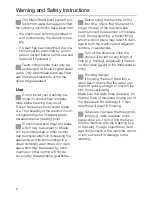 Preview for 6 page of Miele W 930i Operating Instructions Manual