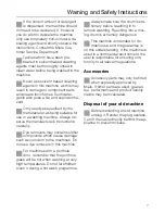 Preview for 7 page of Miele W 930i Operating Instructions Manual