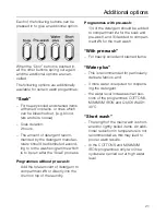 Preview for 21 page of Miele W 930i Operating Instructions Manual