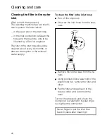 Preview for 26 page of Miele W 930i Operating Instructions Manual