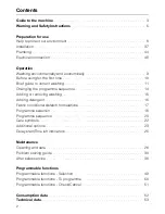 Preview for 2 page of Miele W 931i Operating Instructions Manual