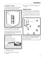 Preview for 39 page of Miele W 931i Operating Instructions Manual