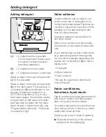 Предварительный просмотр 20 страницы Miele W 939 WPS Operating Instructions Manual