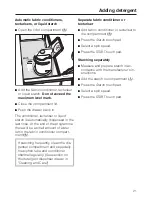 Предварительный просмотр 21 страницы Miele W 939 WPS Operating Instructions Manual