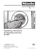 Предварительный просмотр 1 страницы Miele W 969 Operating Instructions Manual