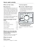 Предварительный просмотр 14 страницы Miele W 970 Operating Instructions Manual