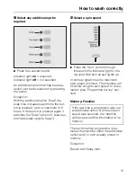 Preview for 15 page of Miele W 980 WPS Operating Instructions Manual