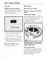 Preview for 16 page of Miele W 980 WPS Operating Instructions Manual