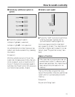 Preview for 15 page of Miele W 989i wps Operating Instructions Manual