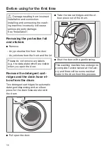 Preview for 16 page of Miele W1 Operating Instructions Manual