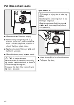 Preview for 62 page of Miele W1 Operating Instructions Manual