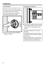 Preview for 68 page of Miele W1 Operating Instructions Manual