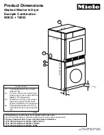 Preview for 3 page of Miele W3039i Product Dimensions