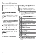 Preview for 72 page of Miele WCA 020 Active Operating Instructions Manual