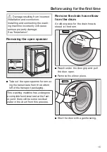 Preview for 15 page of Miele WCA 030 Active Operating Instructions Manual