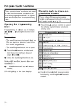 Preview for 72 page of Miele WCA 030 Active Operating Instructions Manual