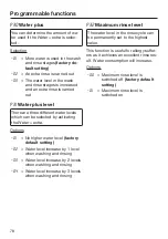 Предварительный просмотр 78 страницы Miele WCD 320 Operating Instructions Manual