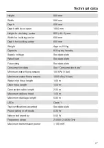 Preview for 77 page of Miele WCD660 WCS Operating Instructions Manual