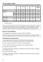 Preview for 78 page of Miele WCD660 WCS Operating Instructions Manual