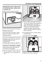 Preview for 61 page of Miele WCE 330 Operating Instructions Manual