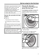 Preview for 17 page of Miele WCE 660 Operating Instructions Manual