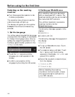 Preview for 18 page of Miele WCE 660 Operating Instructions Manual