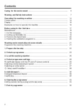 Preview for 2 page of Miele WCG 360 Operating Instructions Manual