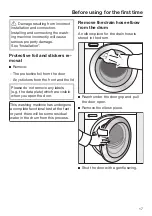 Preview for 17 page of Miele WCG 360 Operating Instructions Manual