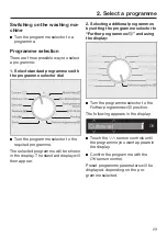 Preview for 23 page of Miele WCG 360 Operating Instructions Manual