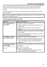 Preview for 59 page of Miele WCG 360 Operating Instructions Manual