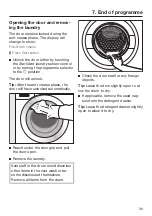 Предварительный просмотр 39 страницы Miele WCG 660 Operating Instructions Manual