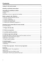 Preview for 2 page of Miele WCH 360 SpeedCare 1600 Operating Instructions Manual