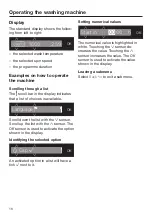 Preview for 16 page of Miele WCH 360 SpeedCare 1600 Operating Instructions Manual