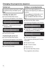 Preview for 52 page of Miele WCH 360 SpeedCare 1600 Operating Instructions Manual