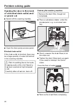 Preview for 68 page of Miele WCH 360 SpeedCare 1600 Operating Instructions Manual