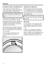 Preview for 70 page of Miele WCH 360 SpeedCare 1600 Operating Instructions Manual