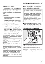 Preview for 73 page of Miele WCH 360 SpeedCare 1600 Operating Instructions Manual