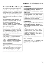 Preview for 79 page of Miele WCH 360 SpeedCare 1600 Operating Instructions Manual