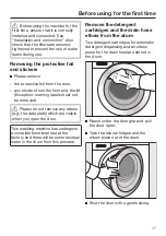 Preview for 17 page of Miele WCI 670 Operating Instructions Manual