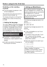 Preview for 18 page of Miele WCI 670 Operating Instructions Manual