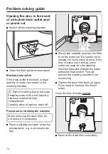 Preview for 72 page of Miele WCI 670 Operating Instructions Manual