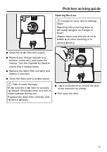 Preview for 73 page of Miele WCI 670 Operating Instructions Manual